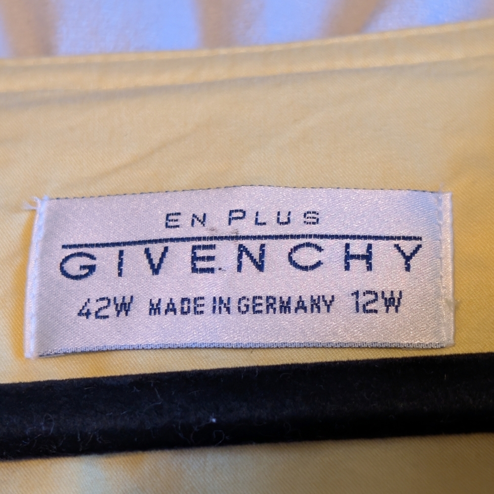 Vintage Givenchy En Plus Butter Yellow Safari Utility Midi Shirt Dress 12W - Picture 9 of 13
